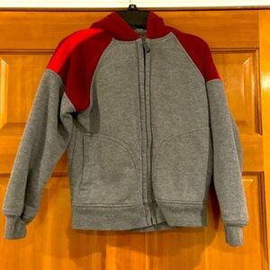 EUC! Boys size 8 fuzzy jacket, zip up hoodie!